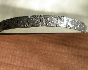 Taxco Mid Century Abstract Modernist Sterling Silver Bangle