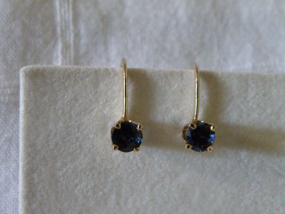 Darling 14K Gold Sapphire Earrings - .68 ctw