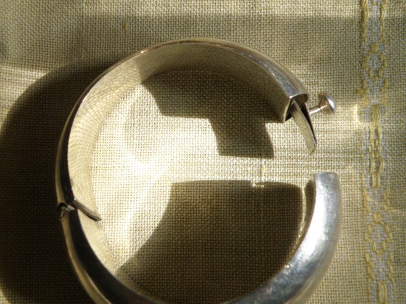 Mid Century Modernist Sterling Silver Bracelet - image 5