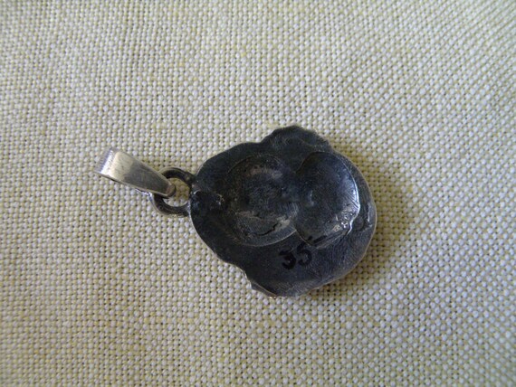 Old Pawn Sandcast Native American Diver Pendant - image 2