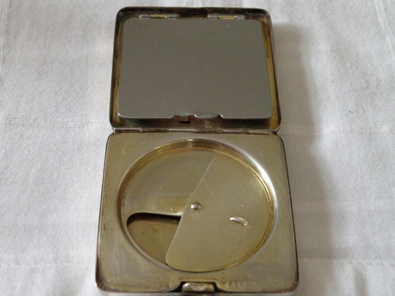 Art Deco Sterling Silver Compact - image 3