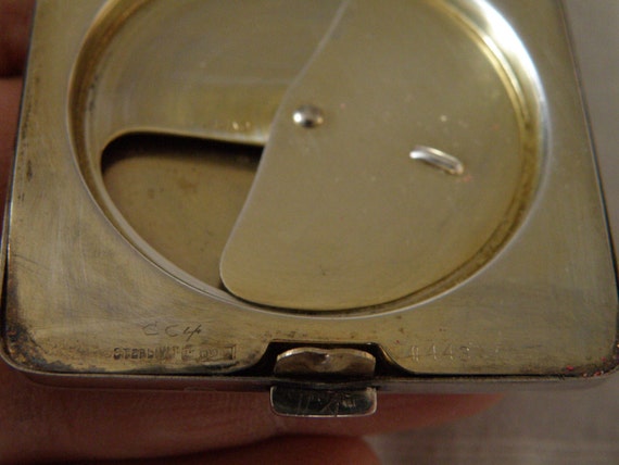 Art Deco Sterling Silver Compact - image 5