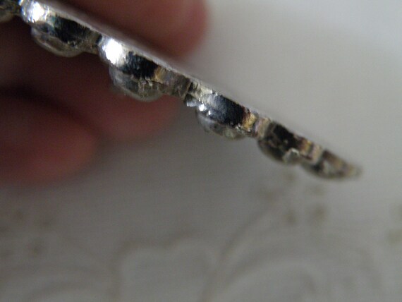 Vintage Silver Tone Filigree Pendant Necklace - 3… - image 3