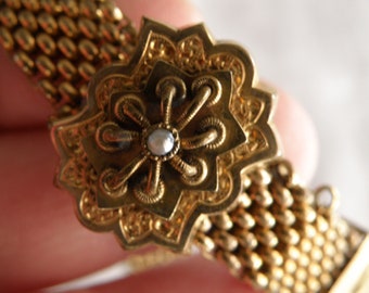 Victorian Gold Filled Buckle Bracelet