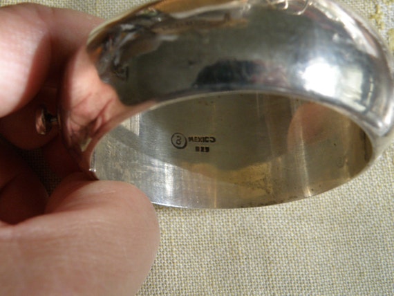 Mid Century Modernist Sterling Silver Bracelet - image 2
