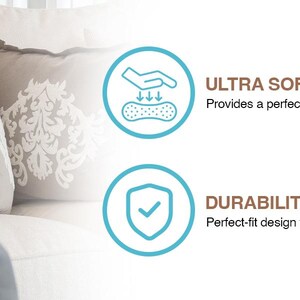 Pillowflex synthetic down pillow inserts are ultra soft and durable.  The pillow is full and plump and will hold its shape.  Best european couch pillow.  Made in USA.