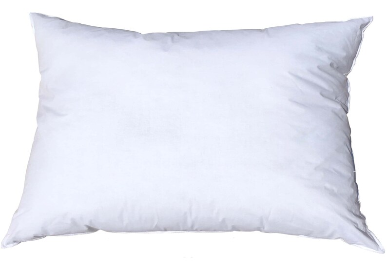 Pillowflex 14x36 Inch synthetic down pillow form insert.  Handmade in the USA.  Ships from Palmetto, Ga. Custom made pillow insert. Lumbar pillow insert, good for bedding, decorative pillow. Ultra soft pillow for bedding. Rectangle pillow for bed.
