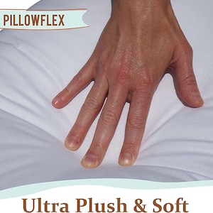 Ultra soft, but full synthetic down alternative pillow insert that is hypoallergenic. Down alternative pillows offer the look and weight of traditional down pillows without the allergens.