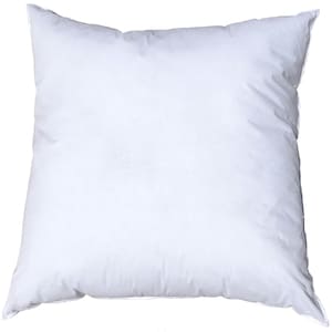 Pillowflex 15x15 Inch syntheic down pillow form insert. Made in the USA.  Ships from Ga. Custom made pillow insert. Square insert, bed pillow, decorative pillow. Ultra soft pillow for bedding. Faux down pillow. Square pillow for couch. Couch pillow.