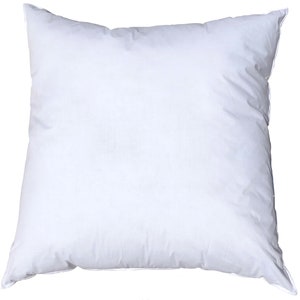 Pillowflex 17x17 Inch syntheic down pillow form insert. Made in the USA.  Ships from Ga. Custom made pillow insert. Square insert, bed pillow, decorative pillow. Ultra soft pillow for bedding. Faux down pillow. Square pillow for couch. Couch pillow.
