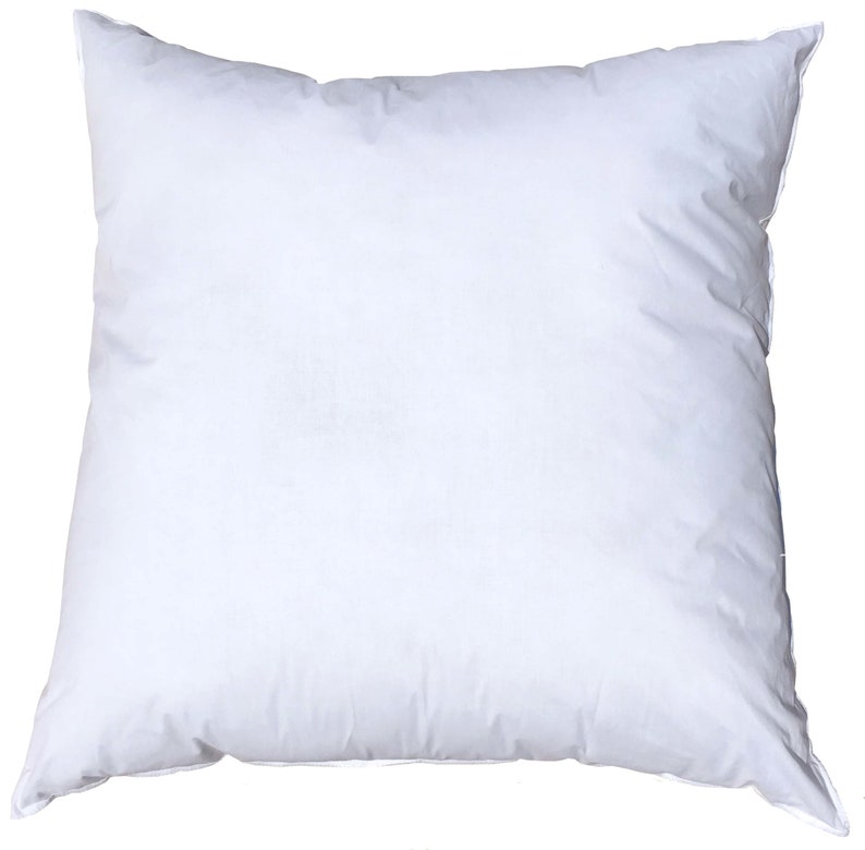 Pillowflex 17x17 Inch syntheic down pillow form insert. Made in the USA.  Ships from Ga. Custom made pillow insert. Square insert, bed pillow, decorative pillow. Ultra soft pillow for bedding. Faux down pillow. Square pillow for couch. Couch pillow.