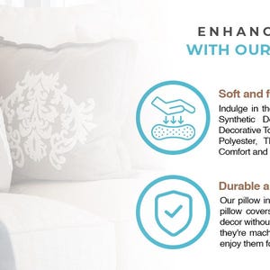 Our pillow inserts are designed to fit perfectly into your pillow sham covers.  Pillowflex Synthetic Down Inserts are machine washable on gentle cycle.  Refluff as needed or use your drier on low setting or with no heat.