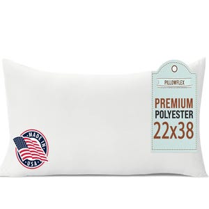 22x38 Pillow Insert / Bed Pillow / King Sham / Machine Washable Polyester Pillow Form / By Pillowflex