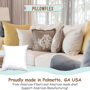ULTIMATE SOFTNESS AND VERSATILITY - Upgrade your home decor with Pillowflex pillow inserts.  Our euro sham inserts are the perfect solution for achieving years of luxurious comfort. Our 60+ sizes of pillow inserts fit any pillow.