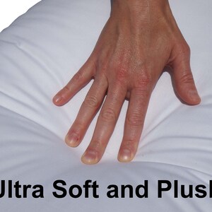 Ultra soft, but full down alternative pillow insert that is hypoallergenic. Down alternative pillows offer the look and weight of traditional down pillows.