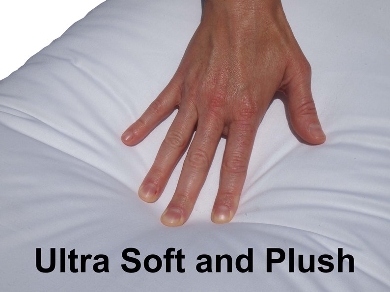 Ultra soft, but full down alternative pillow insert that is hypoallergenic. Down alternative pillows offer the look and weight of traditional down pillows.