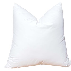 16x16 Synthetic Down Pillow Form Insert for Craft and Pillow Sham / Alternative Down / Micro Denier / Faux Down SKU 130