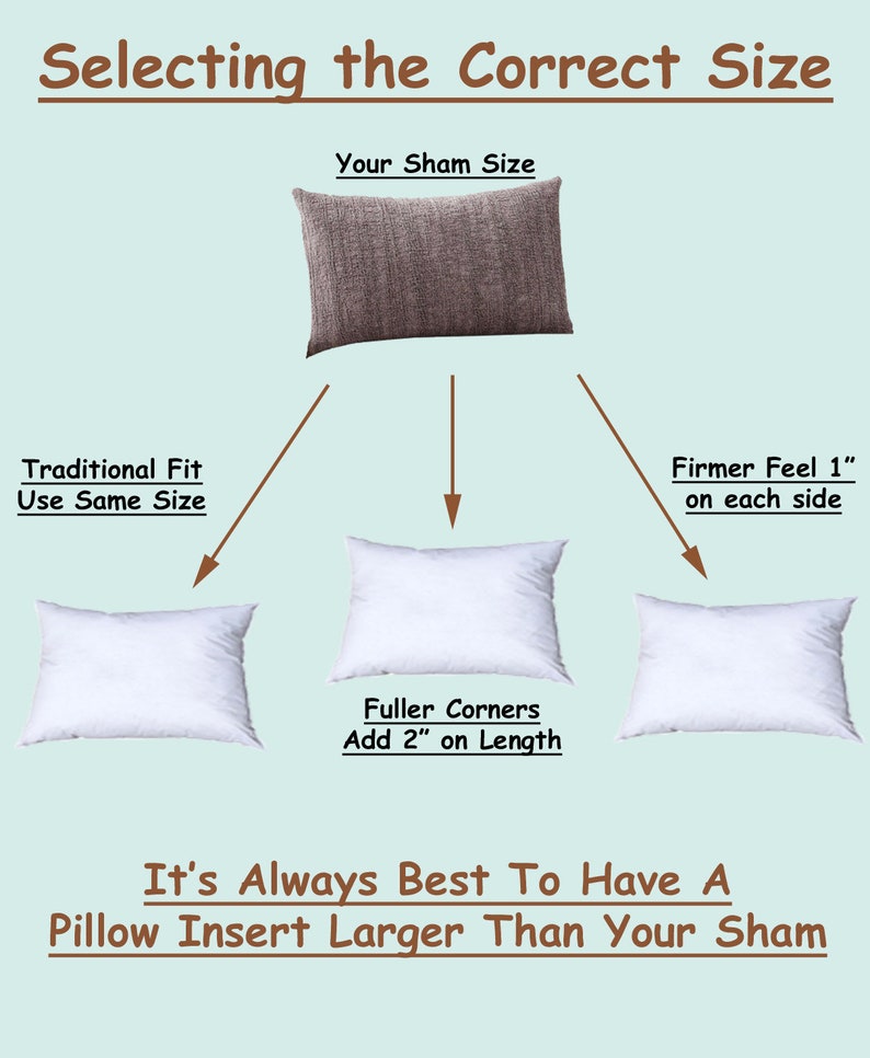 12x18 Pillow Form Insert / Machine Washable / For Shams image 5