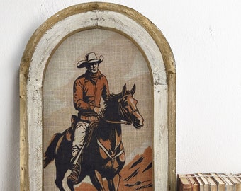 Western Cowboy Wall Decor | 14" x 22" | Equestrian Wall Art | Cowboy Decor | Southwestern Art | Wild West | Retro