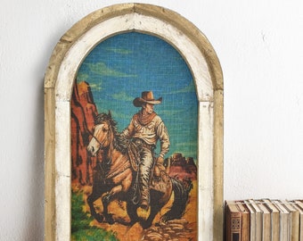 Western Wall Decor | 14" x 22" | Equestrian Wall Art | Cowboy Decor | Southwestern Art | Wild West | Retro