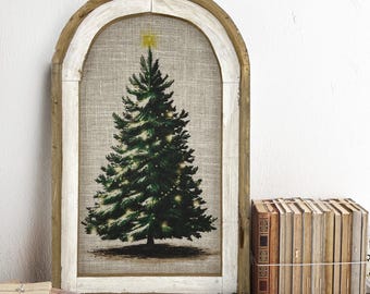 Christmas Wall Decor | 14" x 22" | Christmas Wall Art | Winter Woodland Wall Hanging | Farmhouse Xmas Decor |