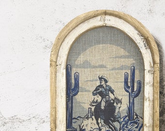 Western Wall Decor | 14" x 22" | Equestrian Wall Art I Cowboy Decor I Southwestern Art I Wild West I Retro