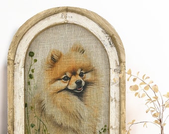 Pomeranian Framed Art Print | Watercolor Pomeranian Gift | Handmade Framed Dog Art | Gift for Pomeranian Lover |