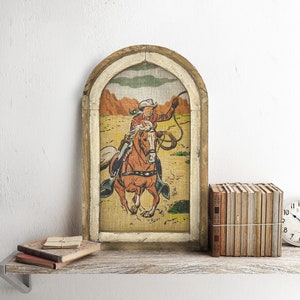 Retro Cowboy Art | 14&quot; x 22&quot; | Hunting Wall Decor I Western Decor I Southwestern Art I Wild West I Retro