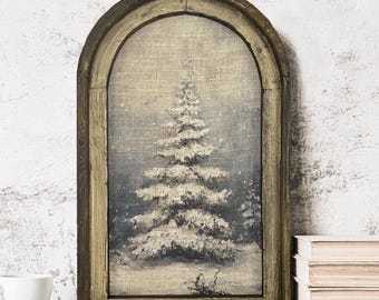 Winter Wall Decor | 14" x 22" | Farmhouse Mantel Decor | Winter Fireplace Decoration | Farmhouse Xmas Decor |
