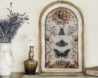 Eclectic Wall Decor | 14" x 22" | Insect Framed Art Print | Bohemian Wall Hanging | Eclectic Decor | Whimsical Butterflies & Moths