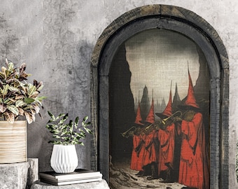 Gothic Wall Art | Halloween Decor | Farmhouse Wall Art | Gothic Wall Decor | Eclectic Framed Art |