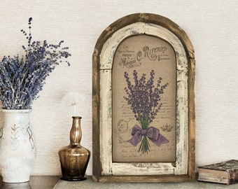 Lavender Wall Decor | 14" x 22" | French Farmhouse Wall Art I Shabby Chic