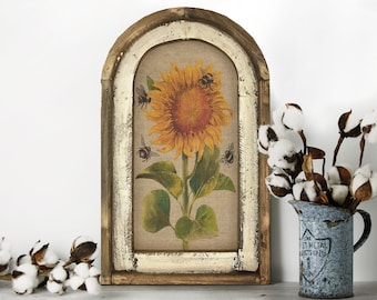 Sunflower Wall Art | 14" x 22" | Farmhouse Decor | Sunflower Wall Decor | Kitchen Wall Art | Dining Room