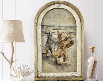 Yorkshire Terrier Framed Art Print | Watercolor Yorkshire Terrier Gift | Handmade Framed Dog Art | Gift for Yorkshire Terrier Lover |