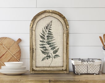 Green Fern Wall Decor | Farmhouse Decor | Rustic Decoration | Spring Botanicals