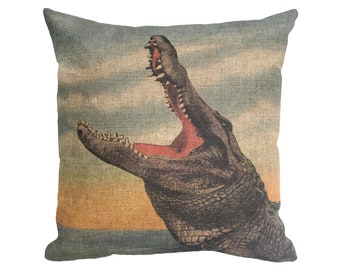 Alligator Pillow Etsy