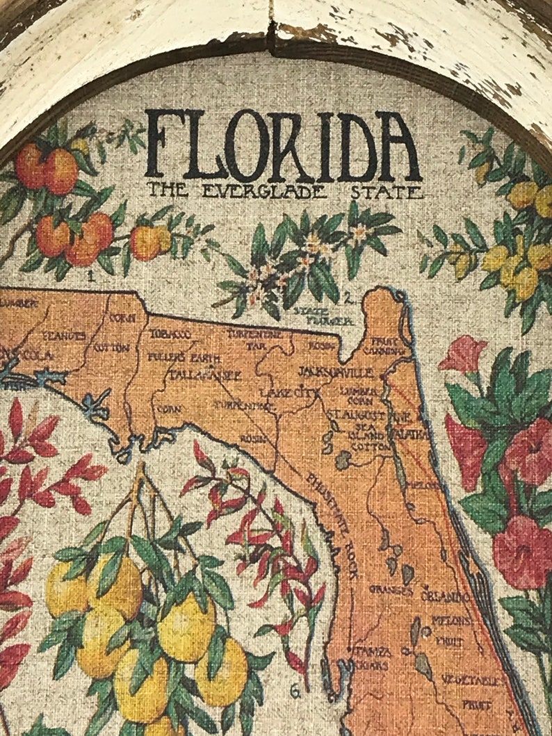 Florida Map Wall Art 14 x 22 Arch - Il 794xN.2334632532 Kyq0 