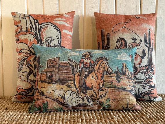 Western hotsell throw pillow