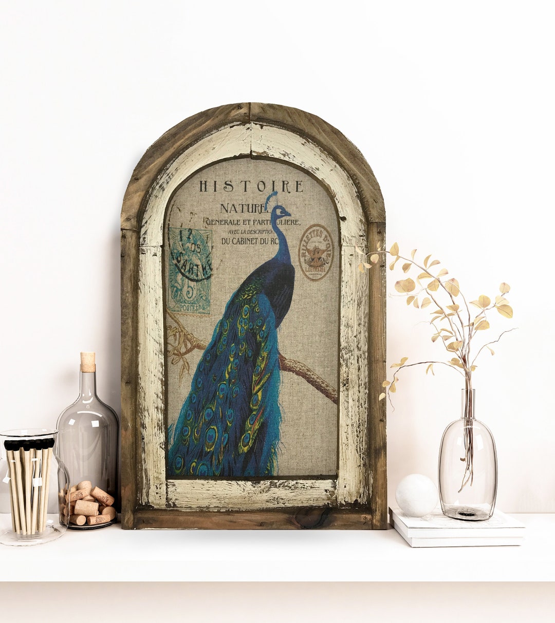 ★Original ART  ‘Peacock’ Peacock Wall Art Set of 6 Peacock Print Peacock Feather Wall