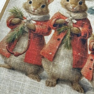 Christmas Bunnies Wall Decor | 14