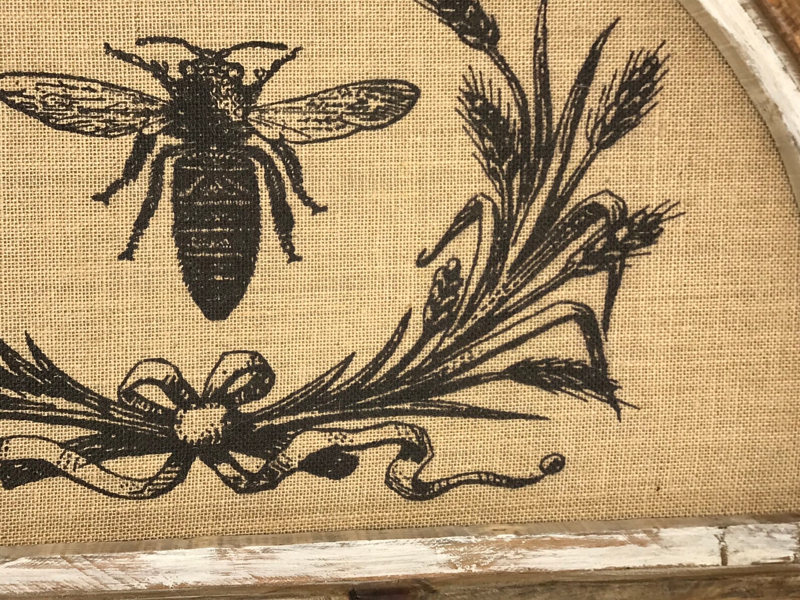 Queen Bee Wall Art 30 X 18 Arch Window Frame Etsy