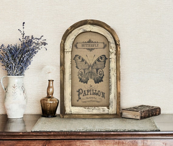 Butterfly Wall Decor | 14" x 22" | French Farmhouse Wall Art I Natural History