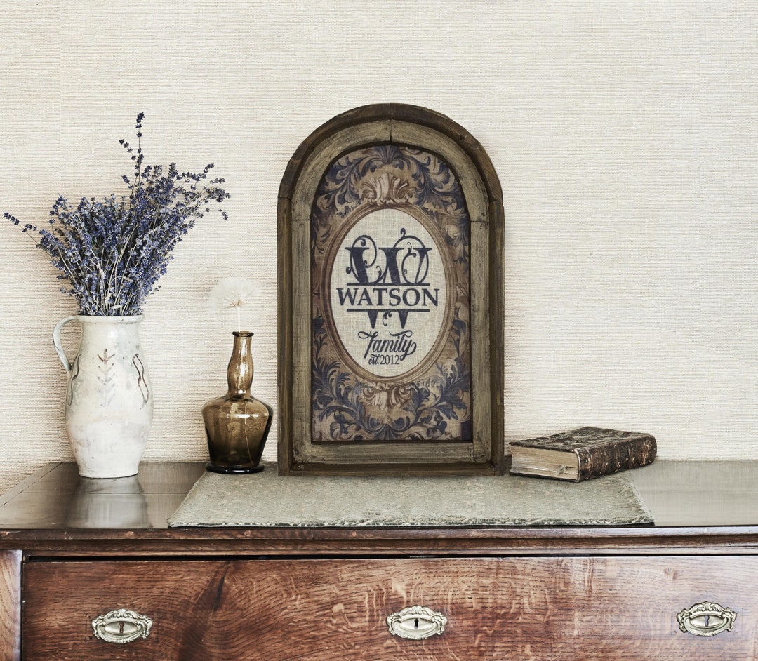 Last Name Wall Decor Solid Wood Monogram Wall Art Personalized Gift