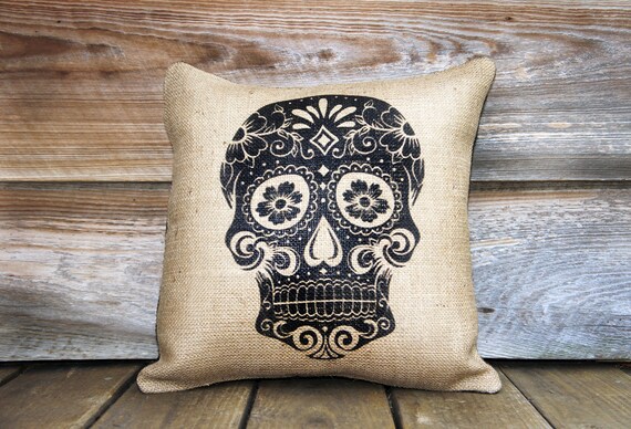 Day Of The Dead Pillow Throw Pillow Dia De Los Muertos Etsy