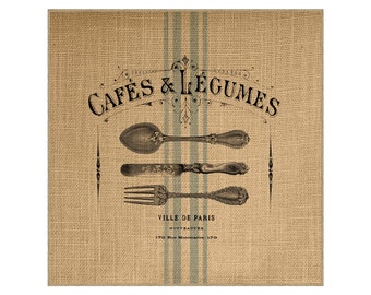 Printed Burlap Panels 