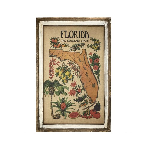 Florida Wall Art 24 X 36 Coastal Wall Art Etsy