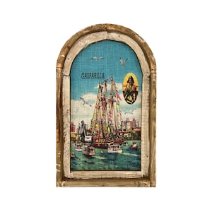 Gasparilla Wall Art | 14&quot; x 22&quot; | Arch Window Frame | Tampa Bay Wall Art | Florida Decor | Pirate Art
