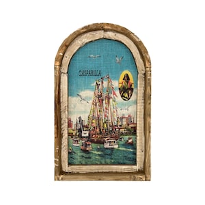 Gasparilla Wall Art | 14" x 22" | Arch Window Frame | Tampa Bay Wall Art | Florida Decor | Pirate Art