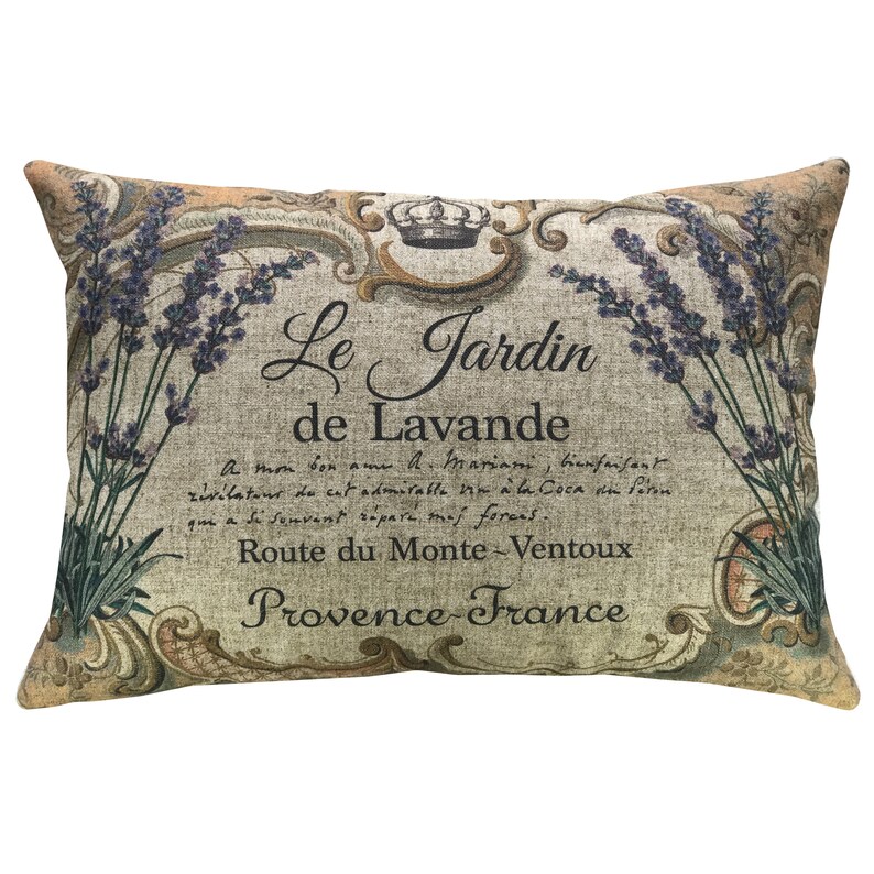 Lavender Throw Pillow Linen Lumbar Pillow Cottage Etsy