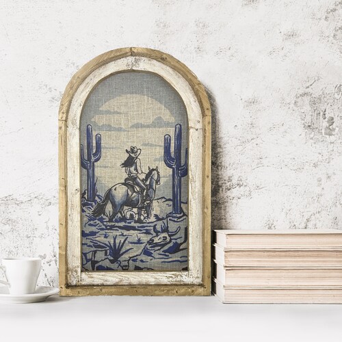 Western Cowgirl Decor | 14" x 22" | Equestrian Wall Art I Cowboy Decor I Southwestern Art I Wild West I Retro